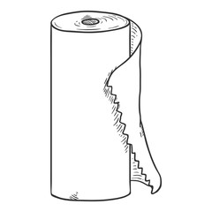 Paper Towel Roll. Vector Illustration.