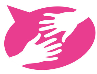 Aide mains tendues  phylactère bulle 17