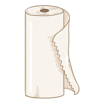 recommend clip art: Paper Towel Roll. Vector Illustration.