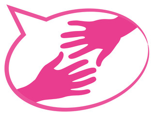 Aide mains tendues  phylactère bulle 21