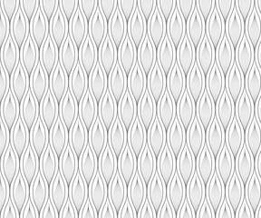 Linear vector pattern, repeating petals, gray line 