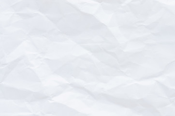 white crumpled paper texture background.	