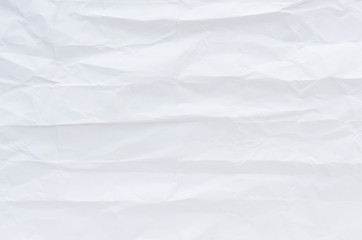 white crumpled paper texture background.	
