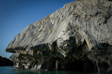 Marm&oacute;l cathedrals, located in Puerto R&iacute;o Tranquil, Ays&eacute;n region (Patagonia), Chile.