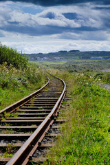 A railway that gets lost in the Irish countryside