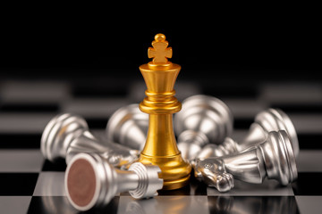 Chess. strategy ideas Planning and Decision concept business