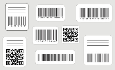 Bar Code Set Vector. 