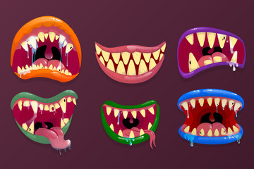 Monsters mouths. 