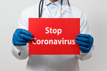 Concept of coronavirus quarantine. Novel coronavirus