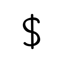 dollar doodle icon, vector illustration