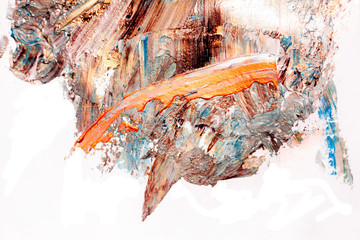 Colorful background, blur, wraps and splashes of paint. gold and acrylic, river painting. Background for creating packaging, templates and flyers.