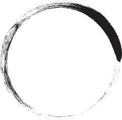 Scribble line circle. Doodle circular Round logo design elements