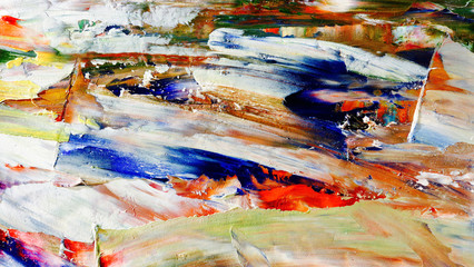 Colorful abstract background wallpaper. Modern motif visual art.  Mixtures of oil paint. Trendy...