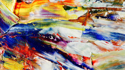 Colorful abstract background wallpaper. Modern motif visual art.  Mixtures of oil paint. Trendy...