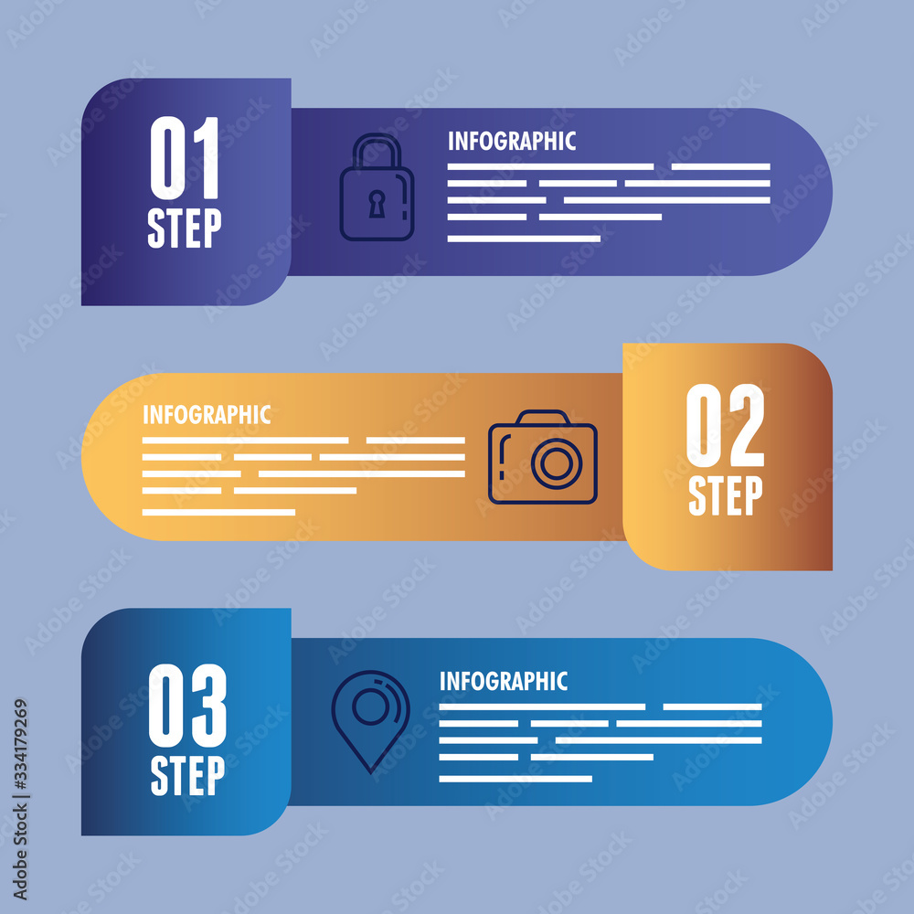 Poster statistical infographic with numbers and icons vector illustration design