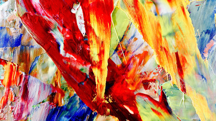 Colorful abstract background wallpaper. Modern motif visual art.  Mixtures of oil paint. Trendy...