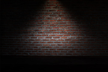 Dark brick wall background, texture