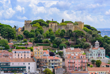Fototapeta na wymiar São Jorge Castle (Saint George Castle) in Lisbon, Portugal