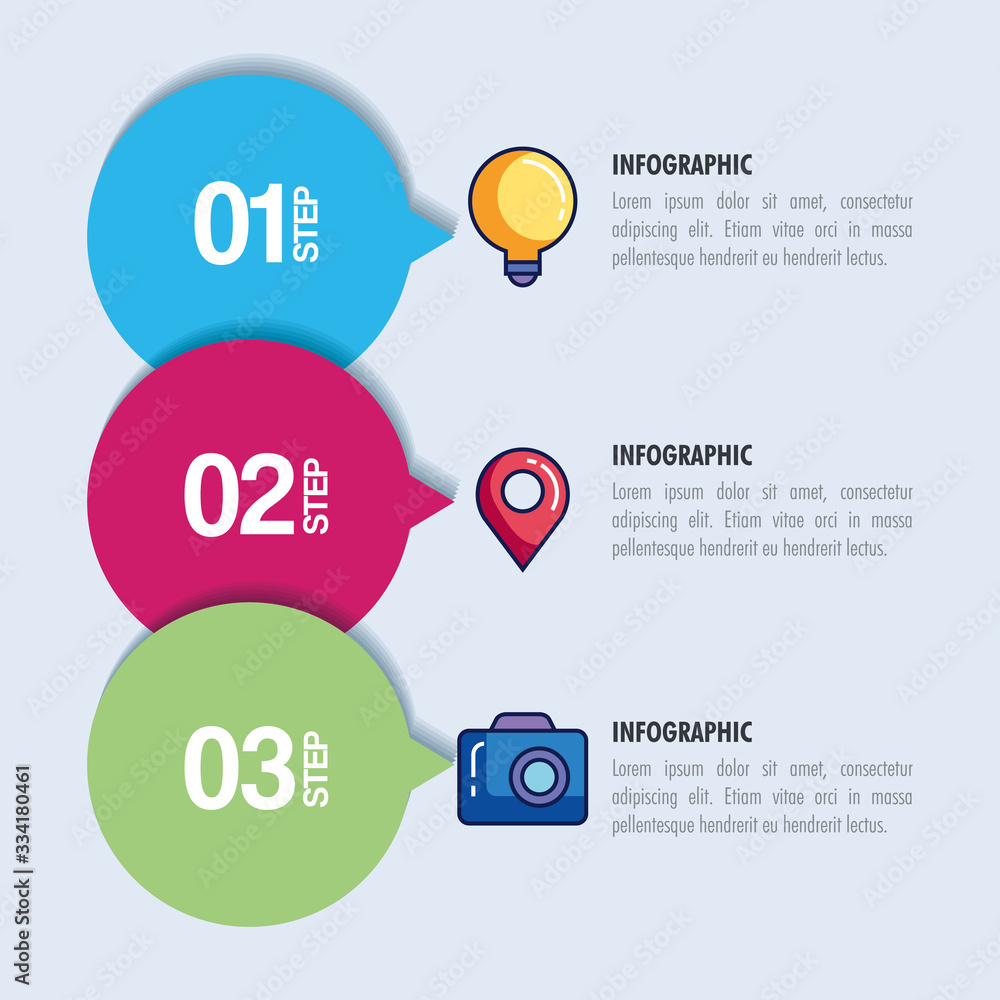 Poster statistical infographic with numbers and icons vector illustration design