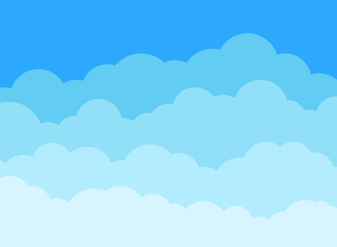 Fototapeta: Cloud in sky. Pattern of blue heaven. Cloudy background. Cartoon  cloud wallpaper. Abstract summer... #354257399 '