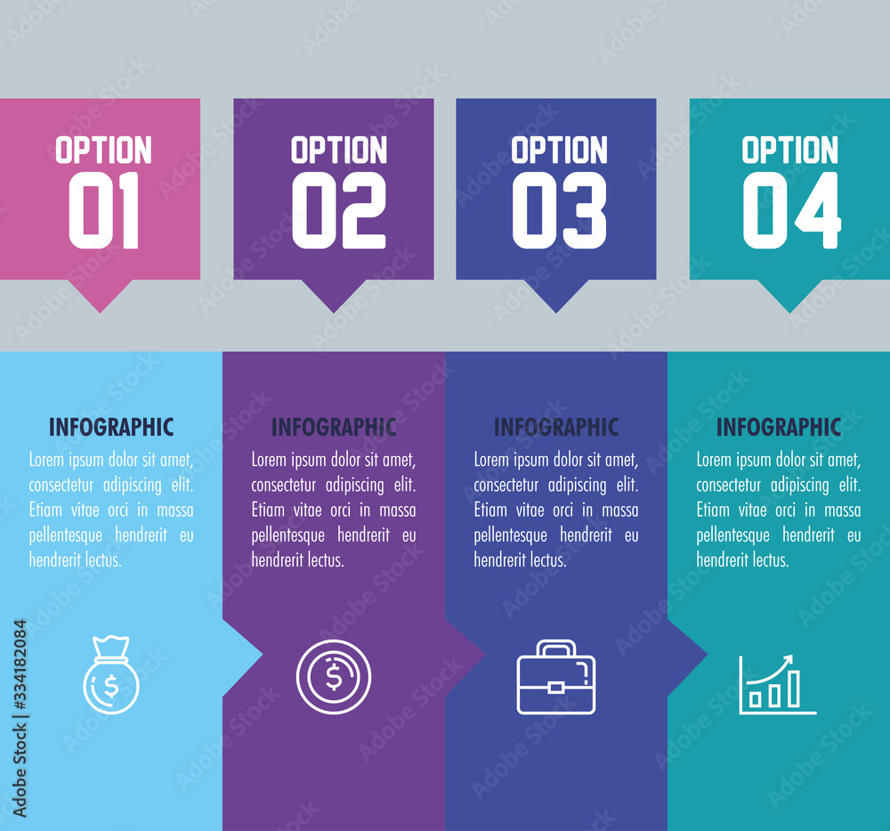 Poster statistical infographic with numbers and business icons vector illustration design