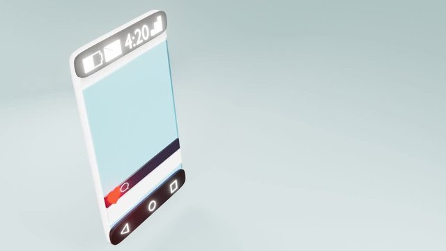 3D visualization of likes in social networks on your phone