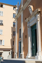 Ajaccio, Corsica / France. 03/10/2015.Cathedral of Our Lady Santa Maria Assunta