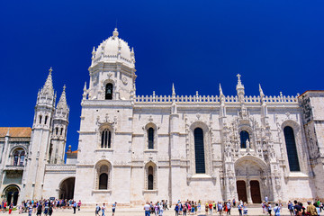 Naklejka premium Jerónimos Monastery (Hieronymites Monastery) in Belém, Lisbon, Portugal