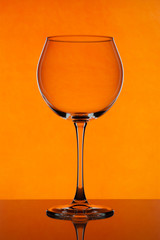 Wine glass with red wine