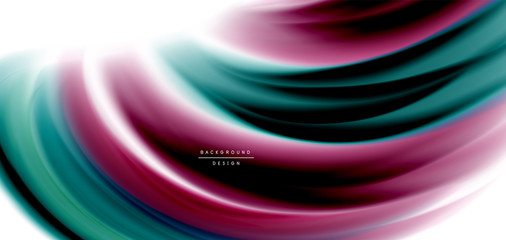 Silk smooth lines on white, liquid fluid color waves. Vector Illustrations For Wallpaper, Banner, Background, Card, Book, Illustration, landing page, cover, placard, poster, banner, flyer, design