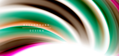 Silk smooth lines on white, liquid fluid color waves. Vector Illustrations For Wallpaper, Banner, Background, Card, Book, Illustration, landing page, cover, placard, poster, banner, flyer, design