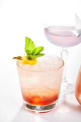 Bramble cocktail close up