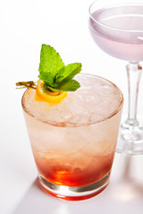 Bramble cocktail close up