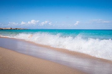 Sandy beach, Fuerteventura, Canary Islands Spain