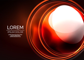 Glowing neon shiny transparent bubbles, glass circles or bio cell concept. Techno futuristic vector abstract background For Wallpaper, Banner, Background, Card, Book Illustration, landing page