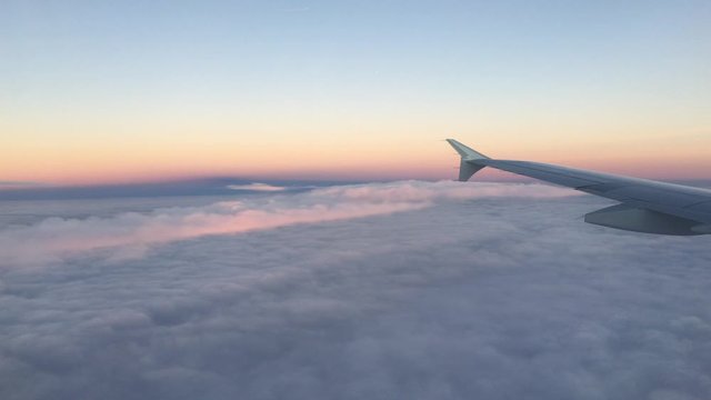 view from window of airplane