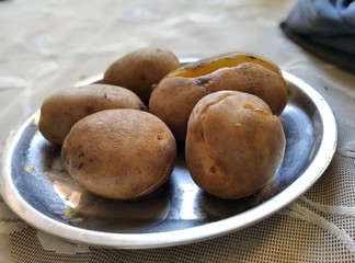 potatoes in a bowl