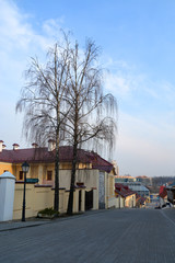 Minsk, Belarus - 29.03.2020: Minsk Upper Town, historical city center
