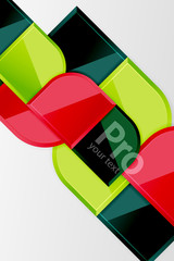 Glossy glass squares with round elements geometric composition. Abstract geometric background with 3d effect composition For Wallpaper, Banner, Background, Card, Book Illustration, landing page