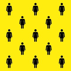 Social Distancing sign icon vector.Keep Your Distance.