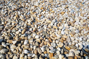 Pile of small oval stones