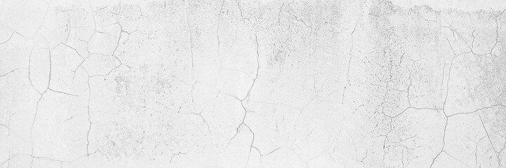 Full Frame Panorama Wall Background High Resolution on White Gray Cement Abstract texture.