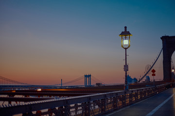 Sunrise in Brooklyn Bridge
