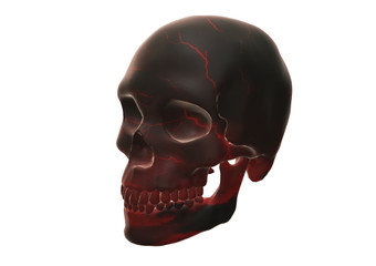 Totenkopf, Seitlich, Abstrakt