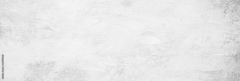 Poster Cement wall floor High Resolution White and gray Panorama full frame Abstract texture background.