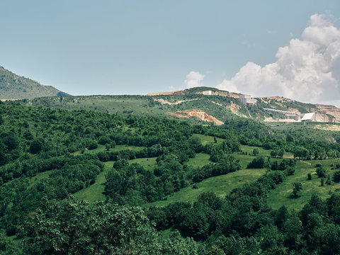 Limestone quarry near Mateias Peak, Romania