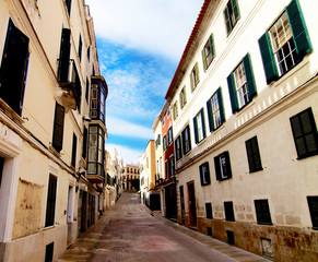 Street of Mahon, Menorca, Spain