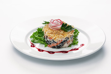 healthy food on a white background