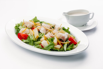healthy food on a white background