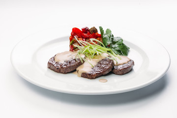 healthy food on a white background